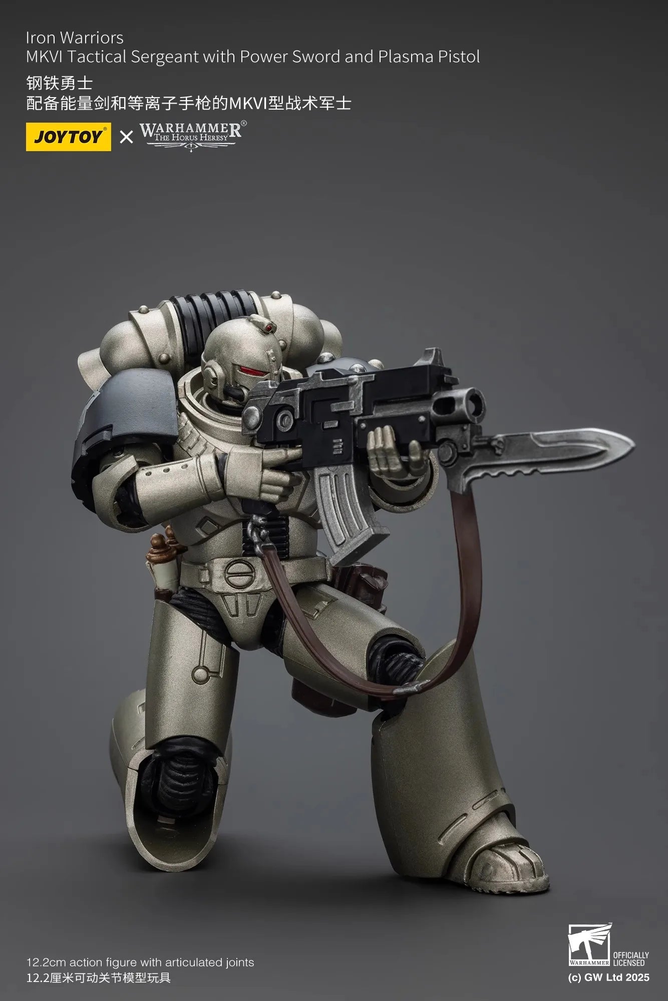 JOYTOY Warhammer The Horus Heresy 1/18 Scale Iron Warriors MKVI Tactical Sergeant Command Squad Joint Action Figure Model Toys