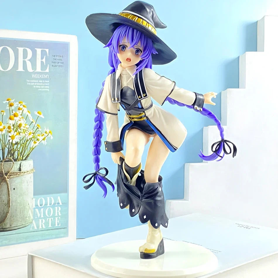 Four figurines Magician Roxy Migurdiass flower Action Figure Mushoku Tensei：Jobless Reincarnation Anime Figure PVC