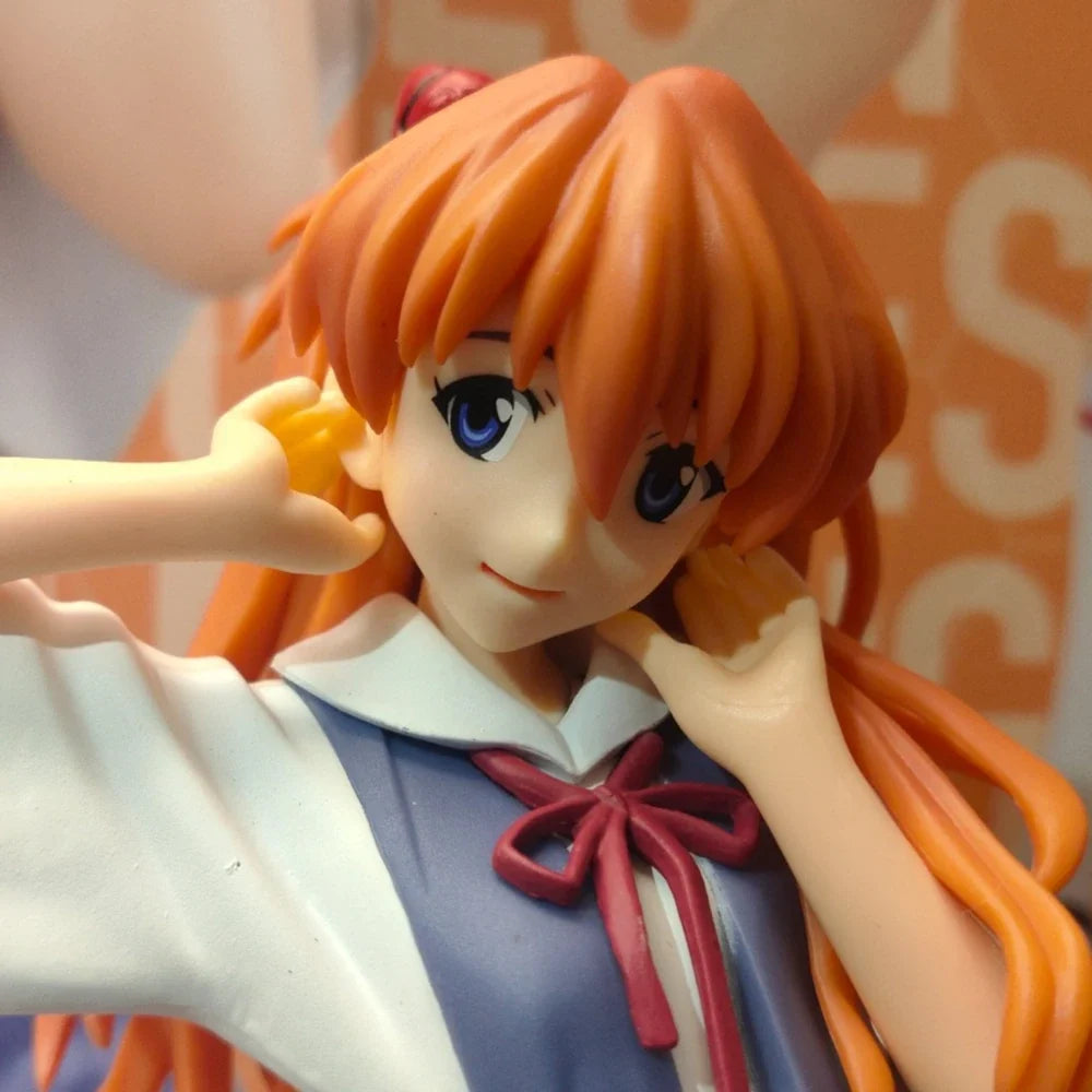 In Stock SEGA Original Genuine Anime Neon Genesis Evangelion XStellar Soryu Asuka Langrey Uniform Ver 21cm Model Toy Figure Gift