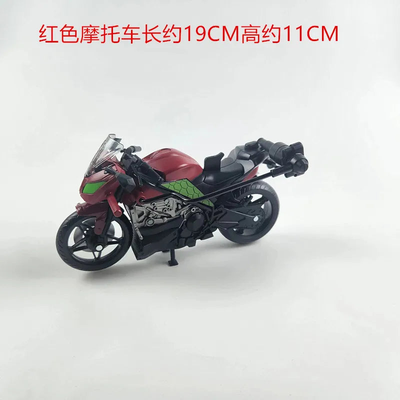 Playmates Turtles Action Figure Puppet Horse Motorcycle Rhinoceros Tiger Scene Models Anime Model Doll Desktop Decoration