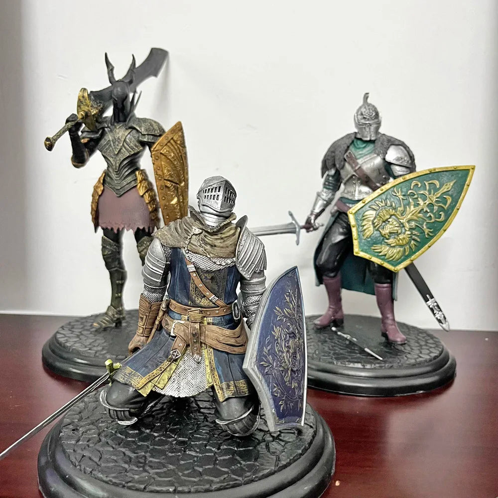 Dark Souls Figure Siegmeyer Black Knight Faraam Artorias Bonfire Led Light PVC Figure Dark Souls Figure Model Toy Birthday Gifts