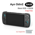 Ayn Odin2 Base Pro Max Handheld Game Console 6.0Inch Touch Screen 8Gen2 Android13 Wifi Portable Console Free Film