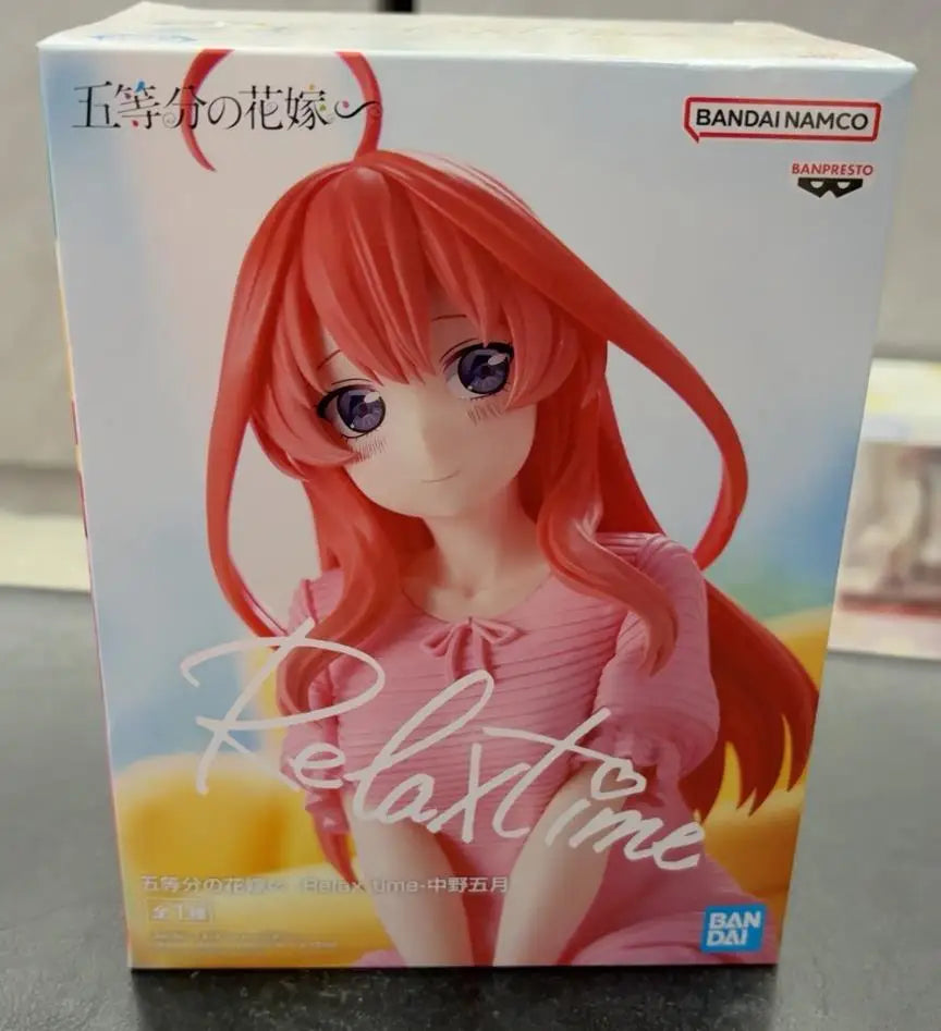 In Stock Bandai The Quintessential Quintuplets Relax time- Nakano May Yotsuba Miku Nino Ichika Anime Figure Model Toy Gift