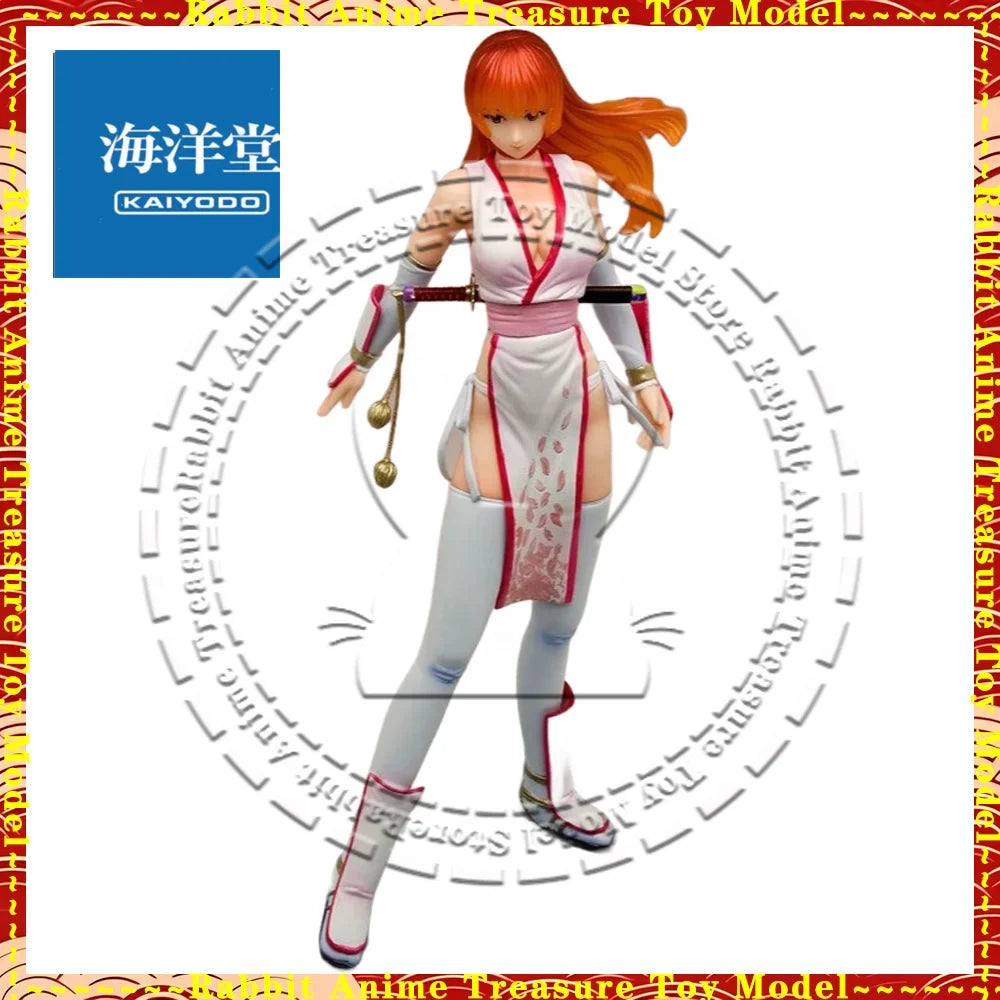In Stock Original Genuine Kaiyodo Figure BOME Collection Vol.14 DEAD OR ALIVE Kasumi White Ver. Anime Collectible Statue Gift