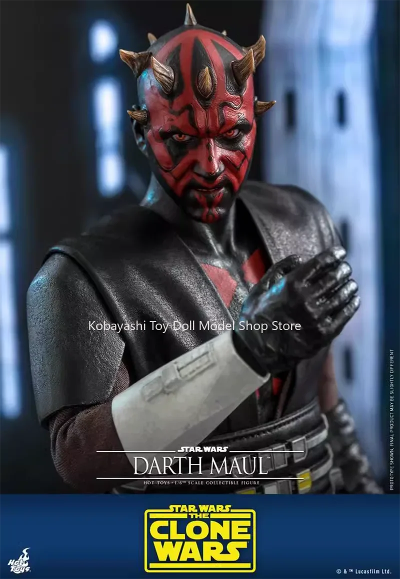 Auf Lager Hottoys Ht 1/6 Tms024 Star Wars, The Clone Wars Darth Maul Actionfigur Modell Spielzeug 29cm Sammlerstück Ornament Geschenk