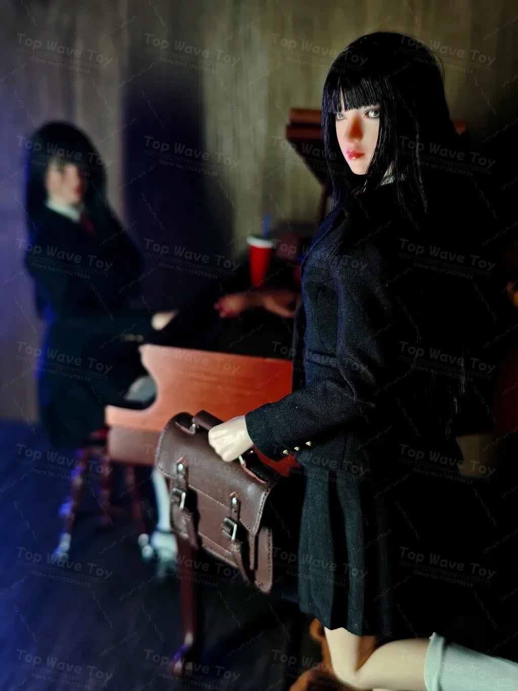 2025 New Stock JKTOYS K-005 1/6 Taboo Girl Tomie Movable Eye Double Head Action Figure 12'' Female Soldier Full Set Toy