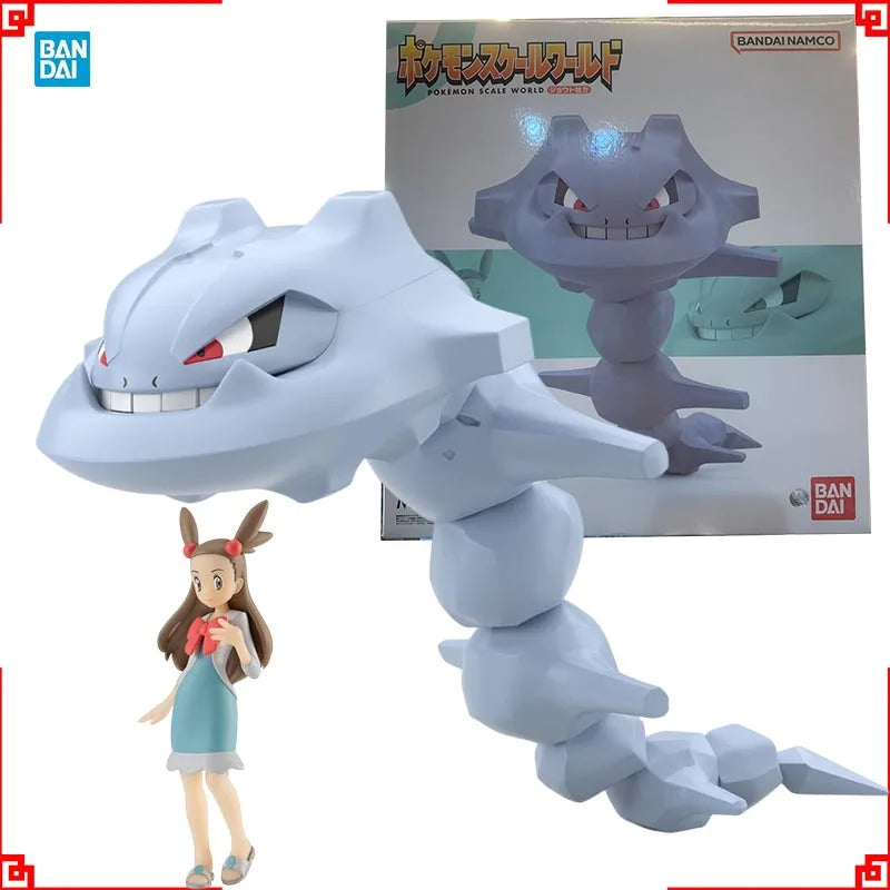 Bandai Figure Pokemon Anime Figures Scale World Jasmine Mikan Steelix Haganeil Candy Food Action Figure Collection Model Toys