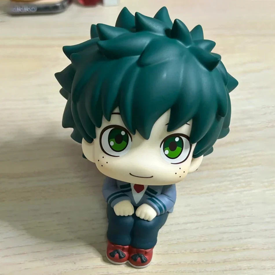 10cm boku no hero academy anime figure midoriya izuku action figure bakugo katsuki/todoroki shoto statuette pvc collection toys