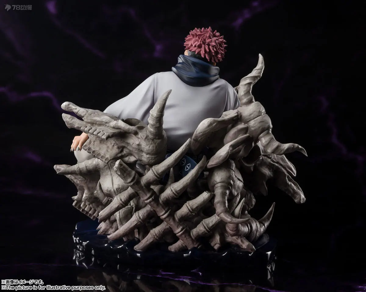 Anime Jujutsu Kaisen Ryomen Sukuna Sitting posture Action Figure PVC Model statue Toys Doll Desk Decor Collectible Gifts boxed