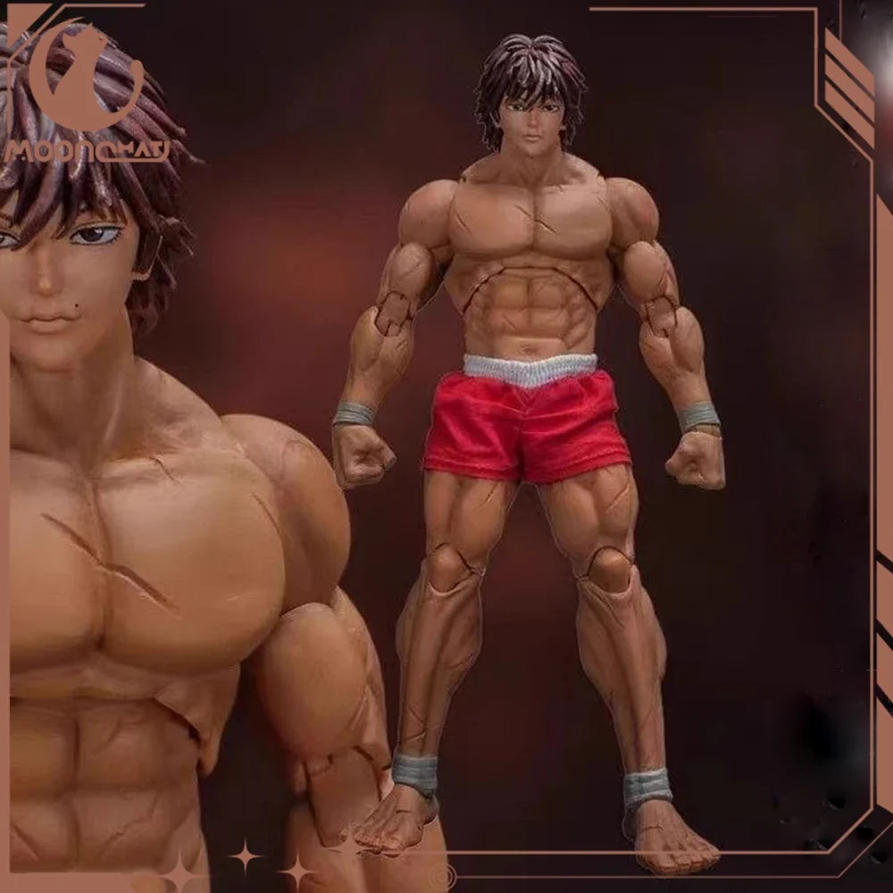 17cm Ko Storm Toys Grappler Baki Anime Figurine Hanma Baki Action Figure 1/12 Scale Exquisite Moveable Collection Christmas Gift