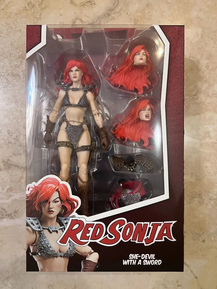 original BFS Boss Fight Studio 1/12 Actionfigur Red Sonja 50. Jubiläum EPIC H.A.C.K.S. Figur Spielzeug
