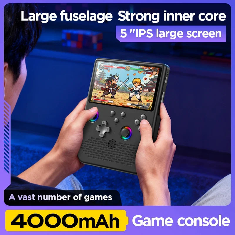 New Open-Source H5 Handheld Game Console With Dual Joystick 5-inch IPS High-Definition Large Screen PSP Mini Nostalgic Arcade