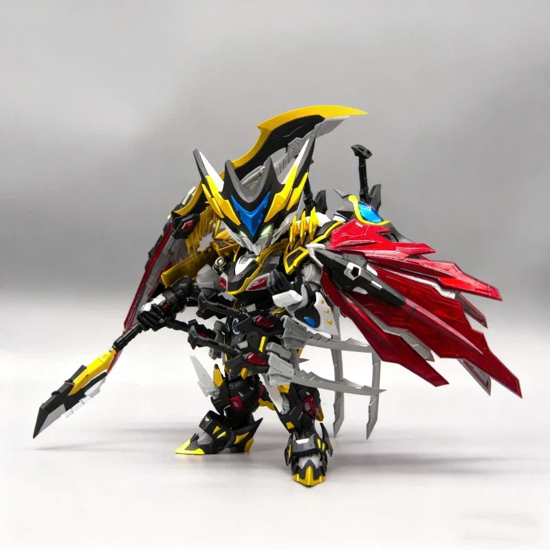 Motor Nuclear Gan Jiang Q Version Assembly Model Kit Action Figures With Alloy Skeleton Cape Effect Parts Storage Base Gift Toys