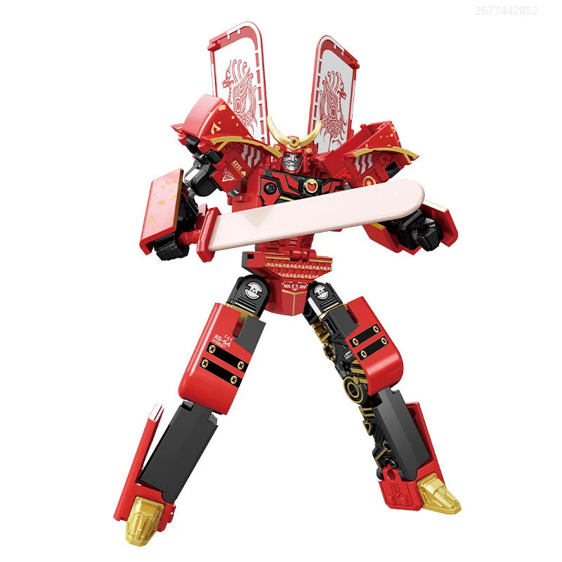 Transforming Toy Ice Cream Warrior Model Boy Educational Toy Children's Robot Warrior Ice Cream Pretend Play