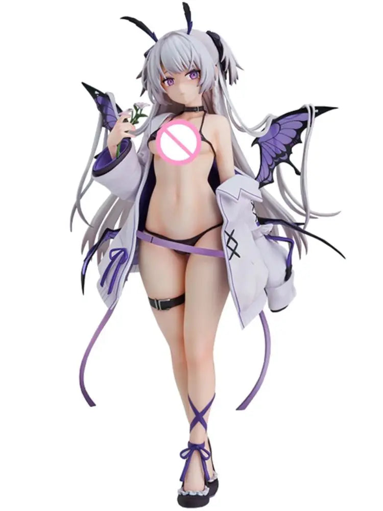 Anime Bechuania Figure Butterfly Girl Standing Desktop Ornament PVC Action Adult Figure Connecting Bechuania Model Gift Toy 23cm