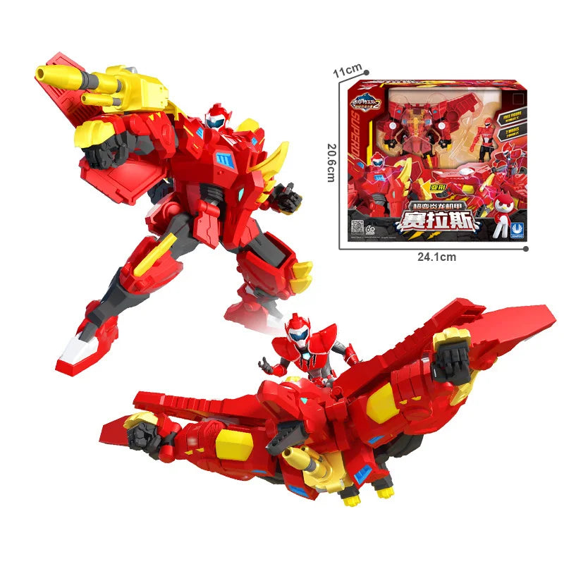 Mini Force 2 Super Dino Power Transformation Robot Toys Action Figures MiniForce X Simulation Animal Deformation Dinosaur Toy