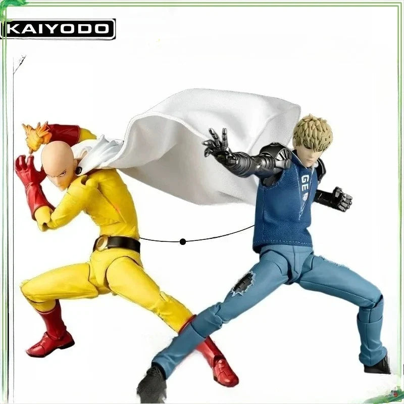 Original Kaiyodo Revoltech Amazing Yamaguchi One Punch Man Genos Anime Action Collection Figures Model Toys Saitama