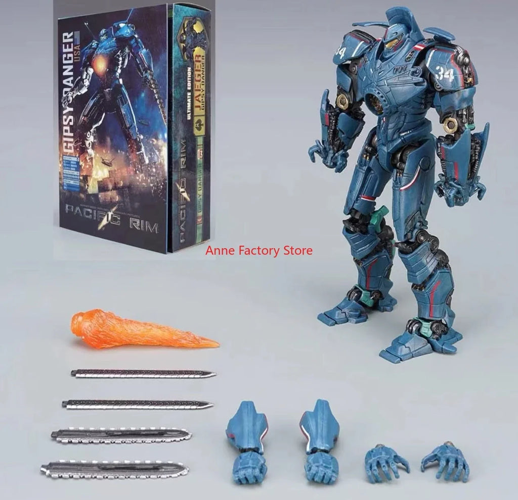 Spot  NOW Light 20CM Emit NECA Figure Pacific Crimson Typhoon Gipsy Danger Cherno Alpha Model Toys Rim Collection Doll Gift