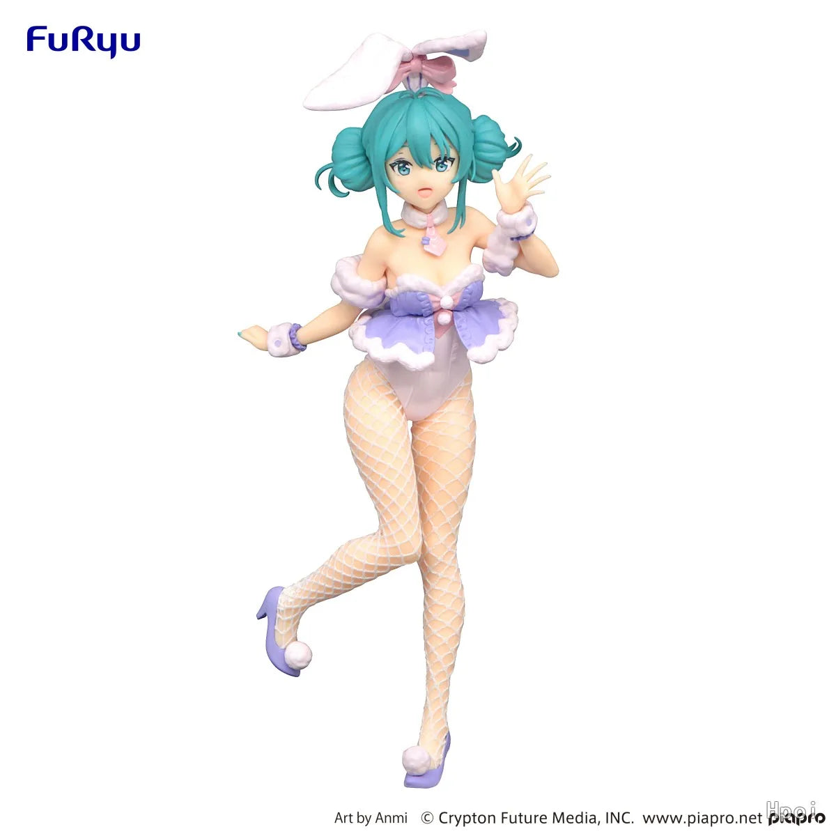 【MT】Original FuRyu BiCute Bunnies Piapro Characters Hatsune Miku Lavender Color Scheme Figure Toy Collection