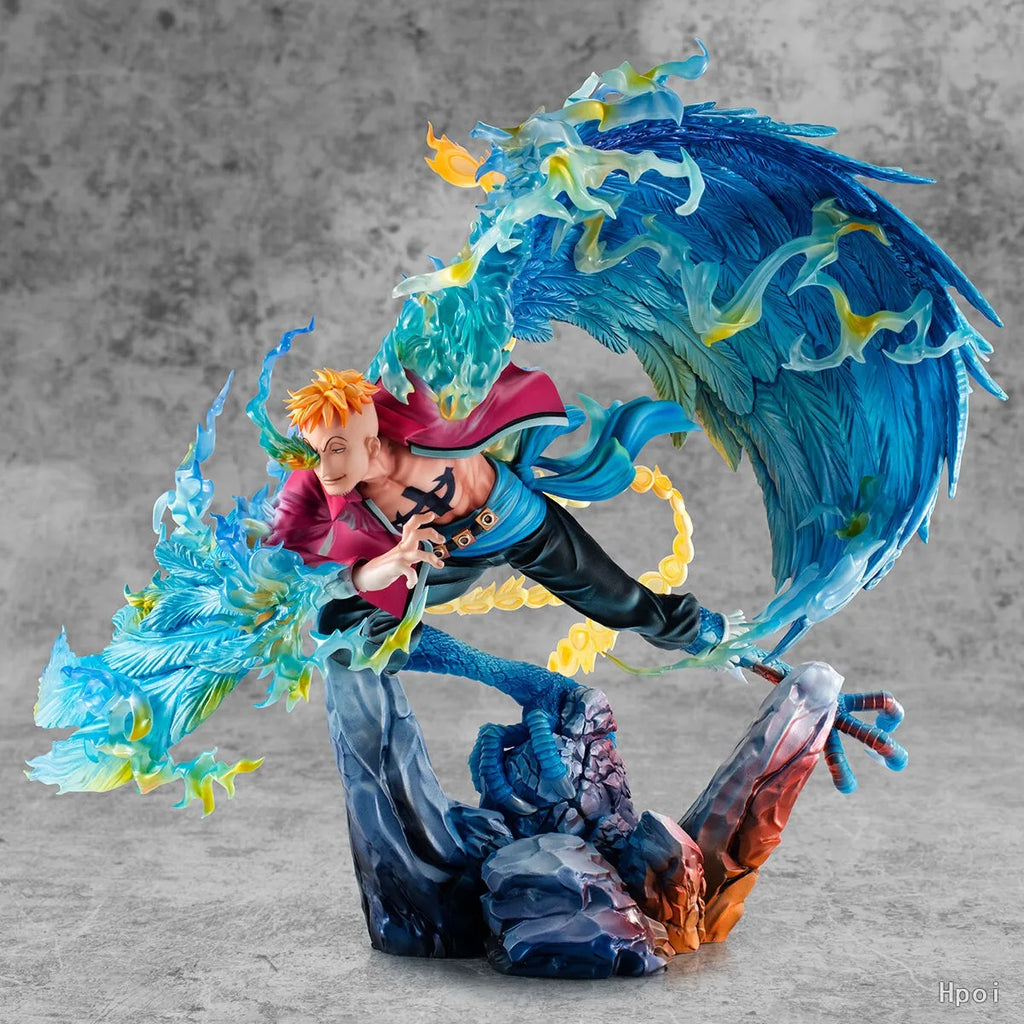 In Stock Original ONE PIECE MegaHouse Portrait of Pirates Maximum Marco Anime Figure Toy Gift Ornament