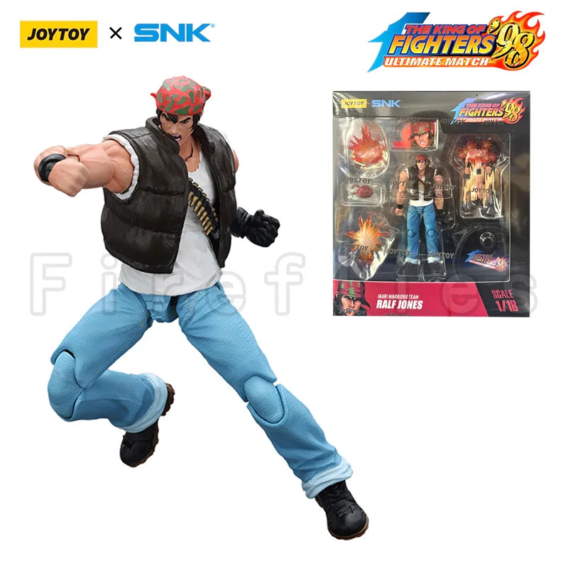1/18 JOYTOY Actionfigur SNK KOF'98UM Ikari Warriors Team Anime Modell Spielzeug