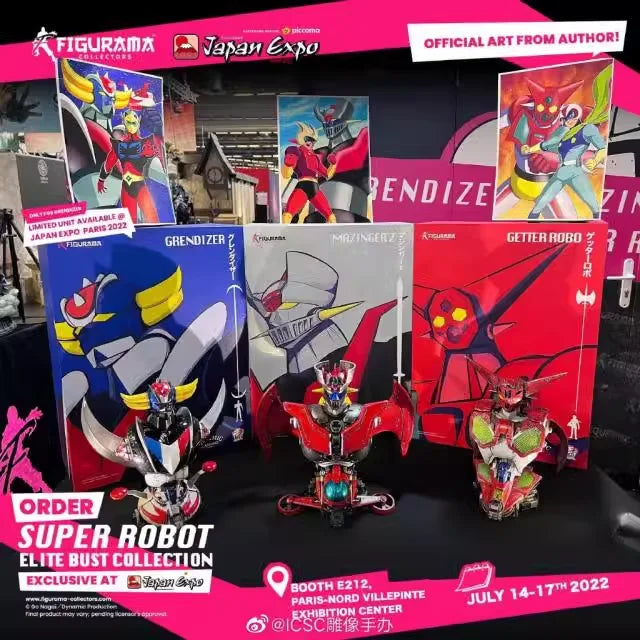 Figurama Super Robot Elite Bust Collection  GRENDIZER / MAZINGER Z / GETTER ROBO Polyresin Statue 26cm