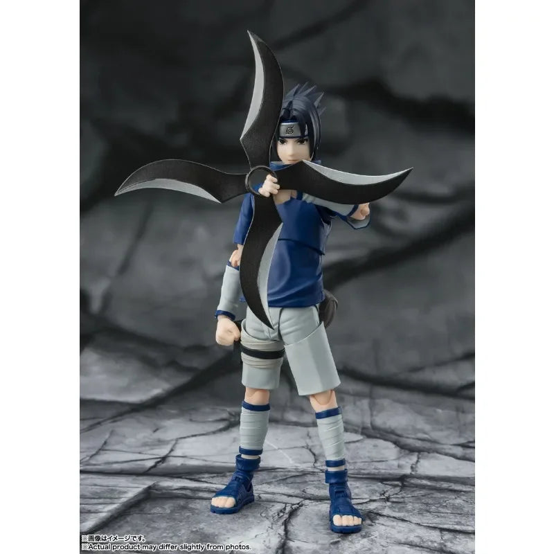Bandai Original Genuine S.H.Figuarts Naruto Uchiha Sasuke Ninja Prodigy of The Uchiha Clan Bloodline 13.5cm Model Toy Figures