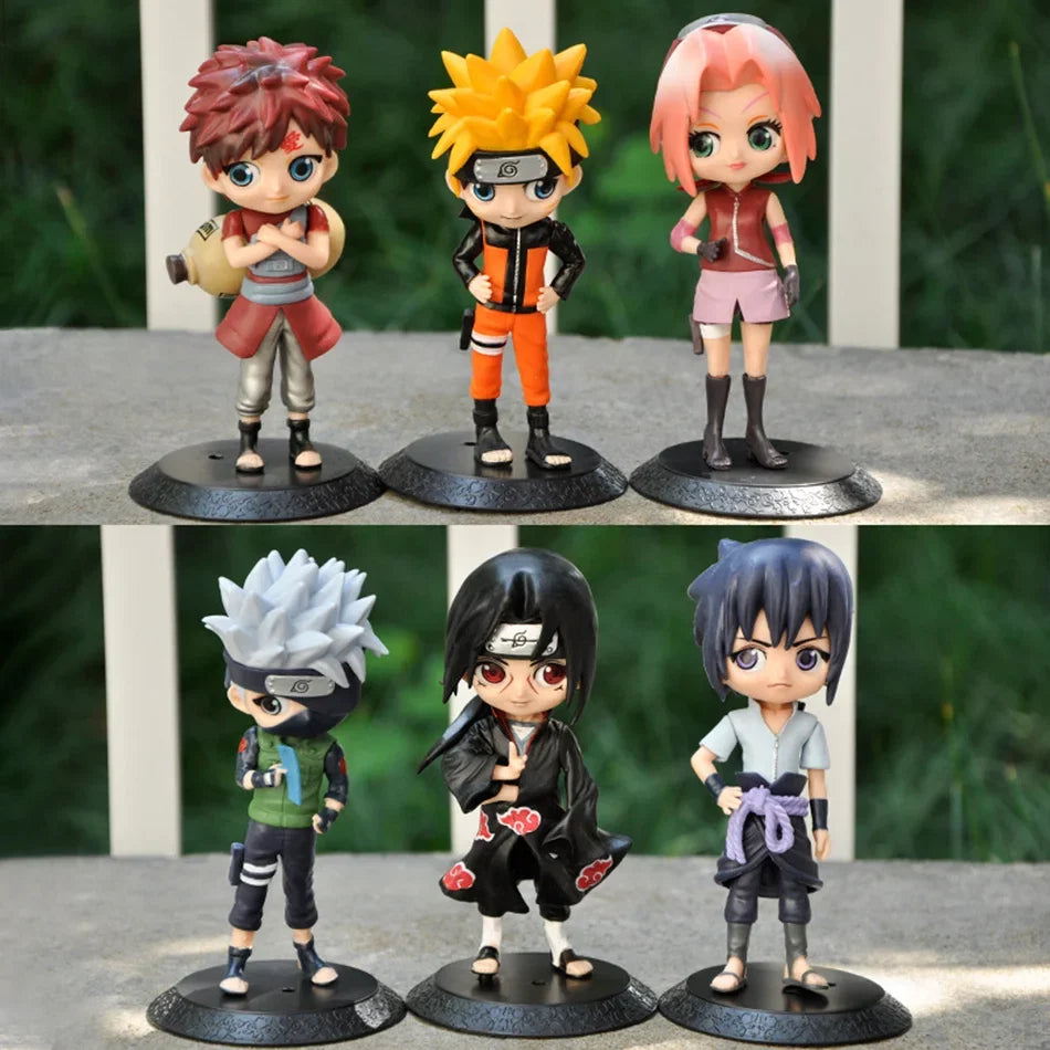 15cm Naruto Anime Figure Shippuden Uchiha Sasuke Hatake Kakashi Namikaze Minato Action Figure Collection Model Toys Gifts