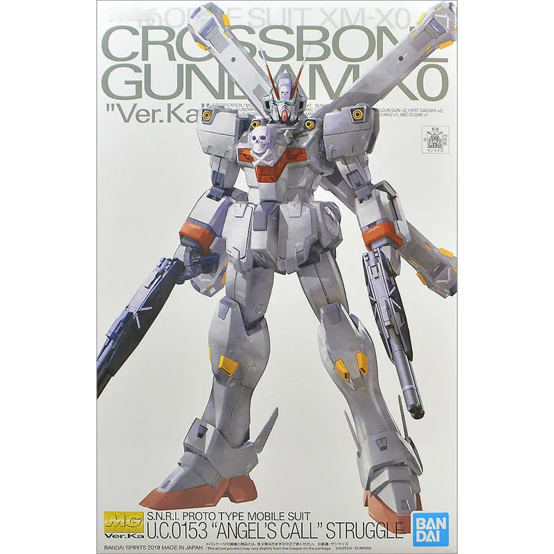 Bandai Original MG Online Exclusive: Crossbone Gundam X-0 XM-X0 1/100 Anime Action Figure Assembly Model Toys Gifts For Children