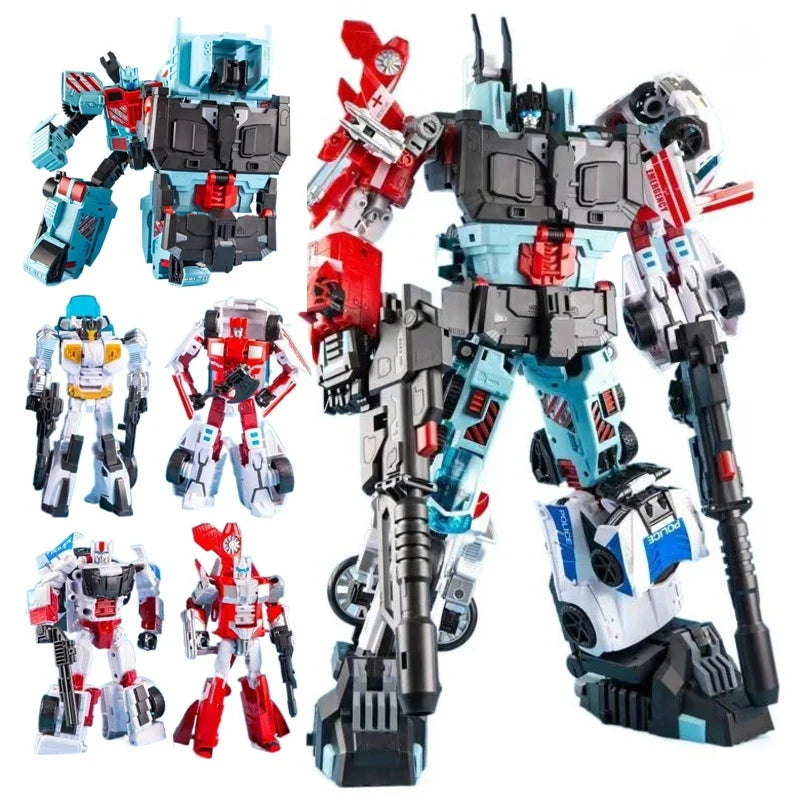 Demon Knight DK Defensor DK01-05 5in1 G1 Transformation Masterpiece Transformation Action Figure Toy Model Deformation Car Robot
