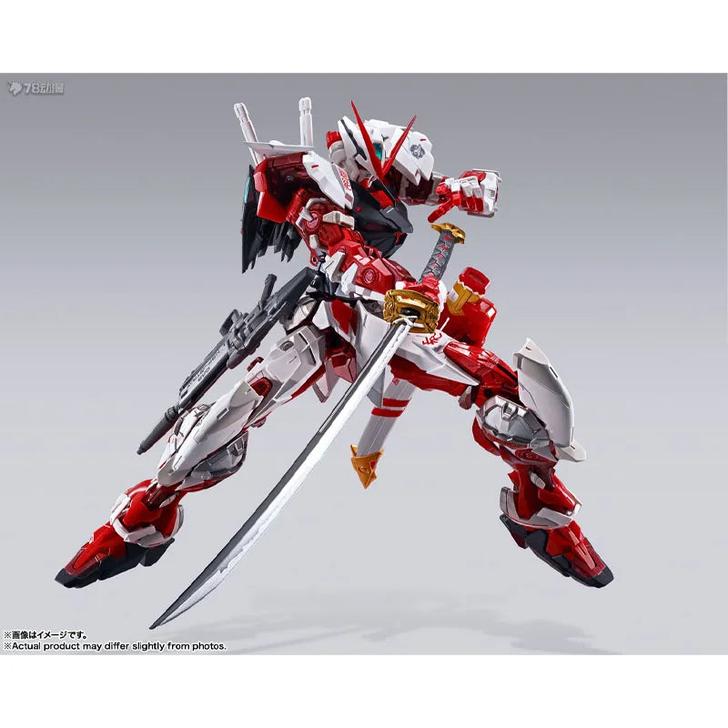 Bandai Original Mobile Gundam METAL BUILD GUNDAM ASTRAY RED FRAME 180mm Anime Action Figures Toys for Boys Gift Model Ornaments