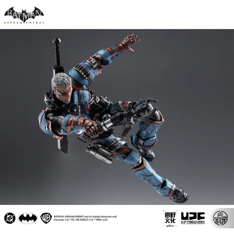 LPZZ ROUNO CUEURE DC002 1/12 Deathstroke Arkham Knight Finished Module Movable Batman Collectible Model Action Anime Figure Toy