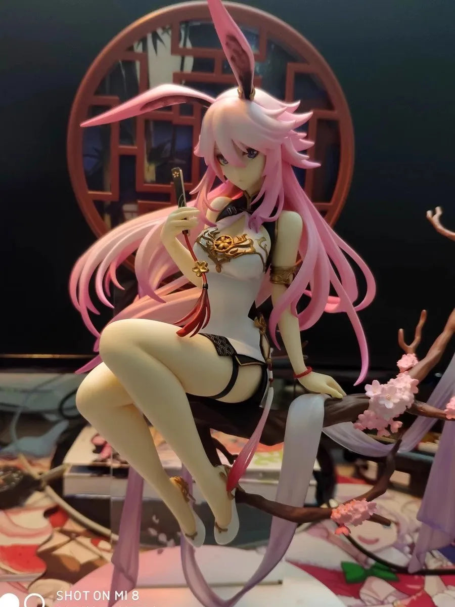 Yae Sakura Figure Honkai Impact 3 Anime Figure Cheongsam Girl Figurine Gk Statue Model Doll Collection Ornament Toys Gift