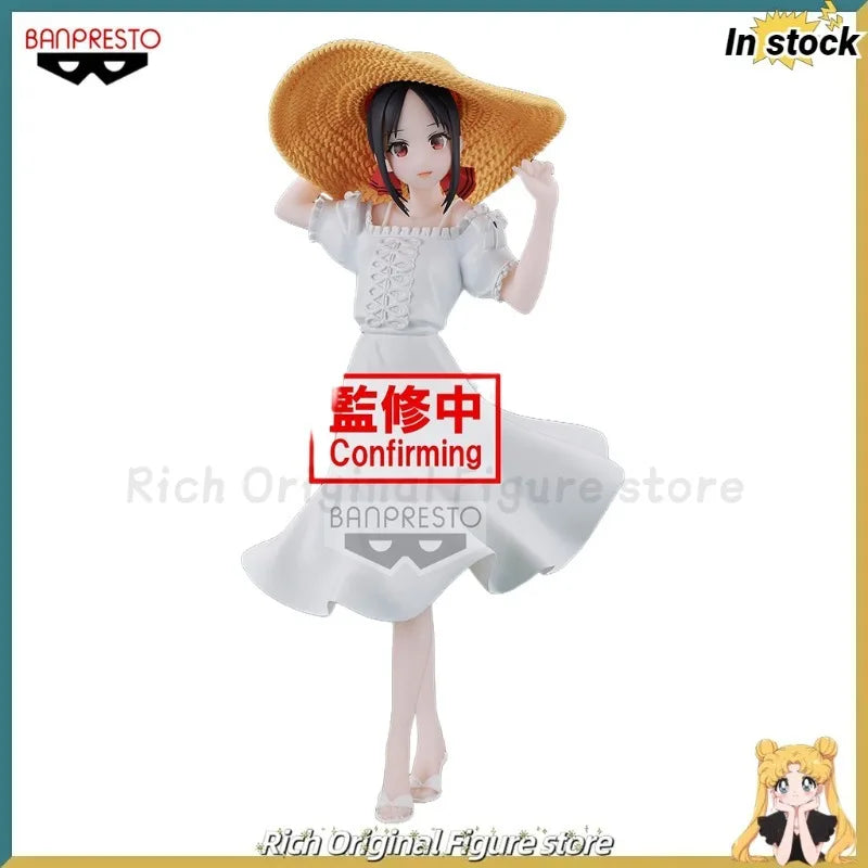 【In Stock】Original BANPRESTO Kyunties ‌Kaguya-sama: Love Is War -Ultra Romantic-‌ Shinomiya Kaguya Beach Girl Anime Figure Model