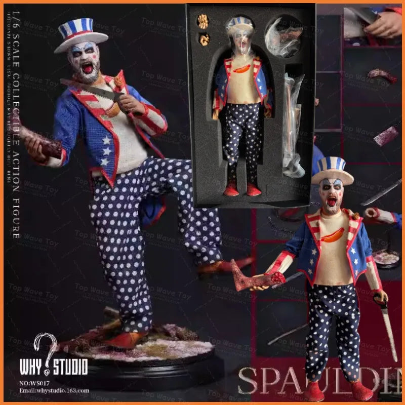 NEU IM LAGER WHY STUDIO WS017 1/6 Sammler-Spaulding Stoff-Actionfigur Film Mini Zarte 12" Komplettset Soldaten-Spielzeug