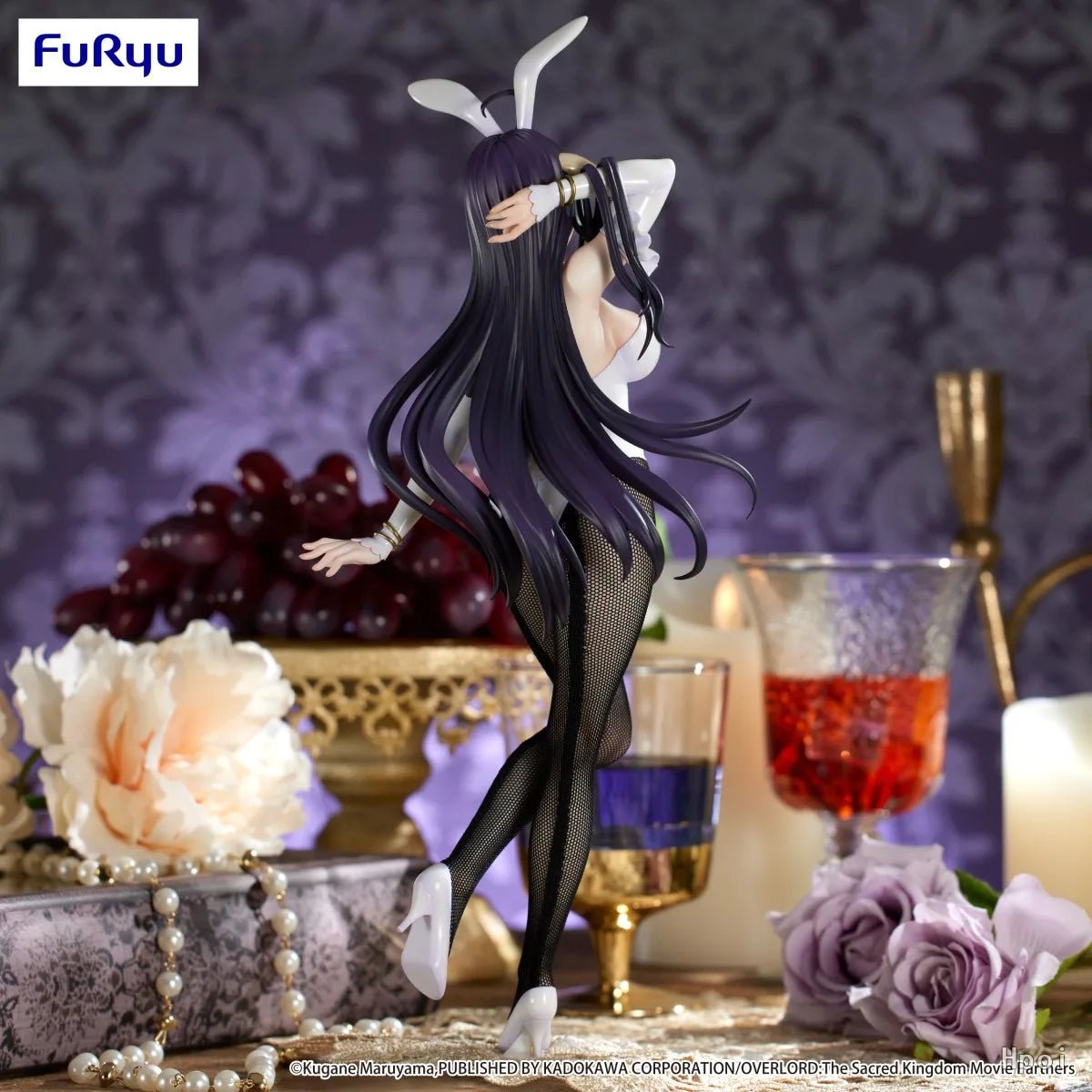 In Stock Original FuRyu BiCute Bunnies OVERLORD Albedo White Figure Model Ornament