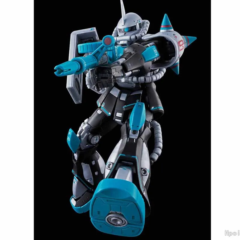 Bandai Original GUNDAM RG  1/144 MS-06S ZAKU [HATSUNE MIKU Ver.] Anime Action Figure Assembly Model Toys Collectible Model