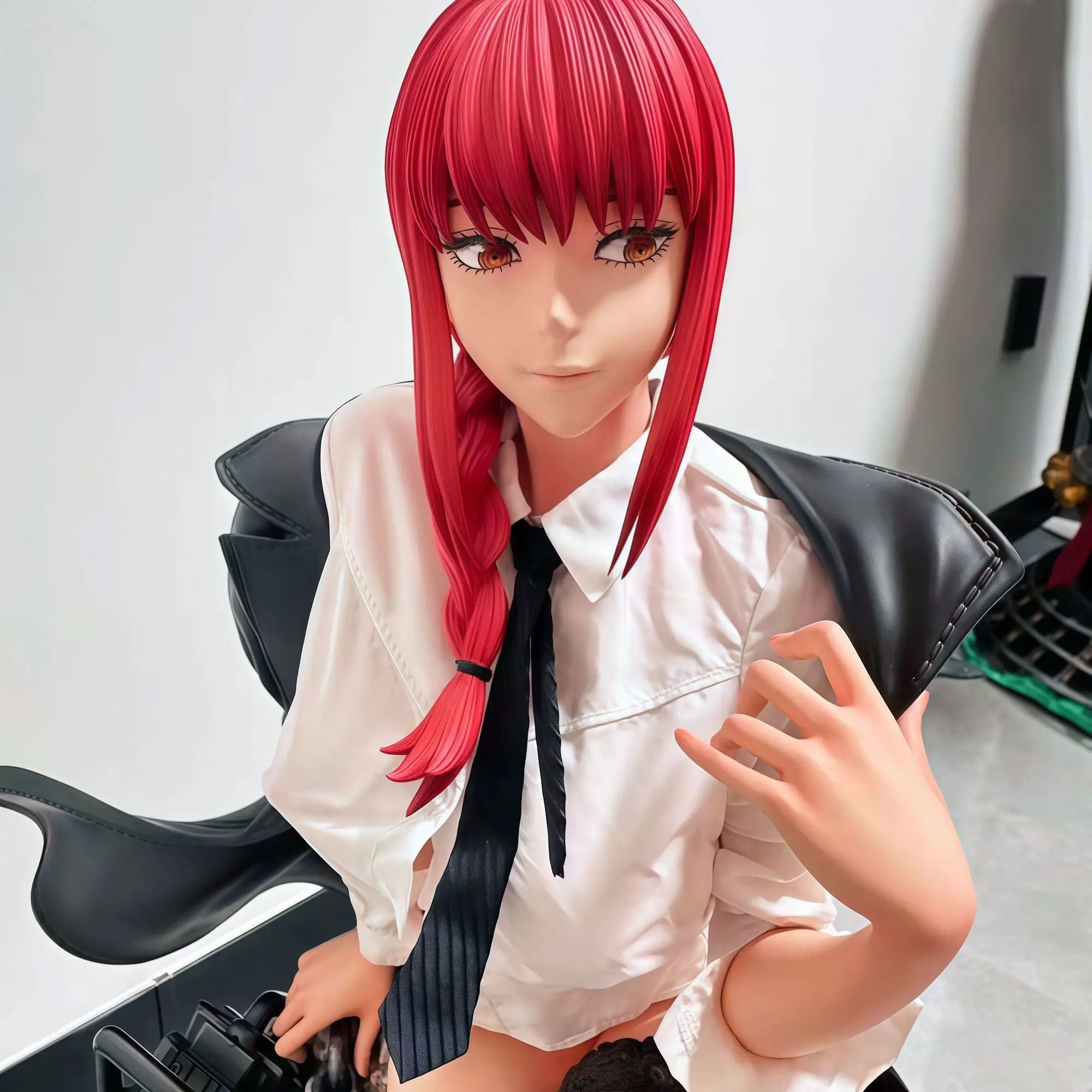 47cm Chainsaw Man Figure Makima Anime Figures JK Models Statue Boys Collection Desk Ornament Doll Toys ﻿Kids Birthday Gifts