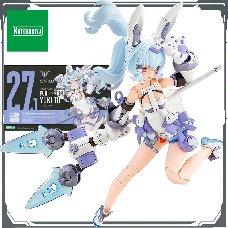 KOTOBUKIYA Original MODEL KIT Megami Device PUNIMOFU Yukito 150mm Anime Action Figure Assembly Model Toys  Model Gifts for Boys