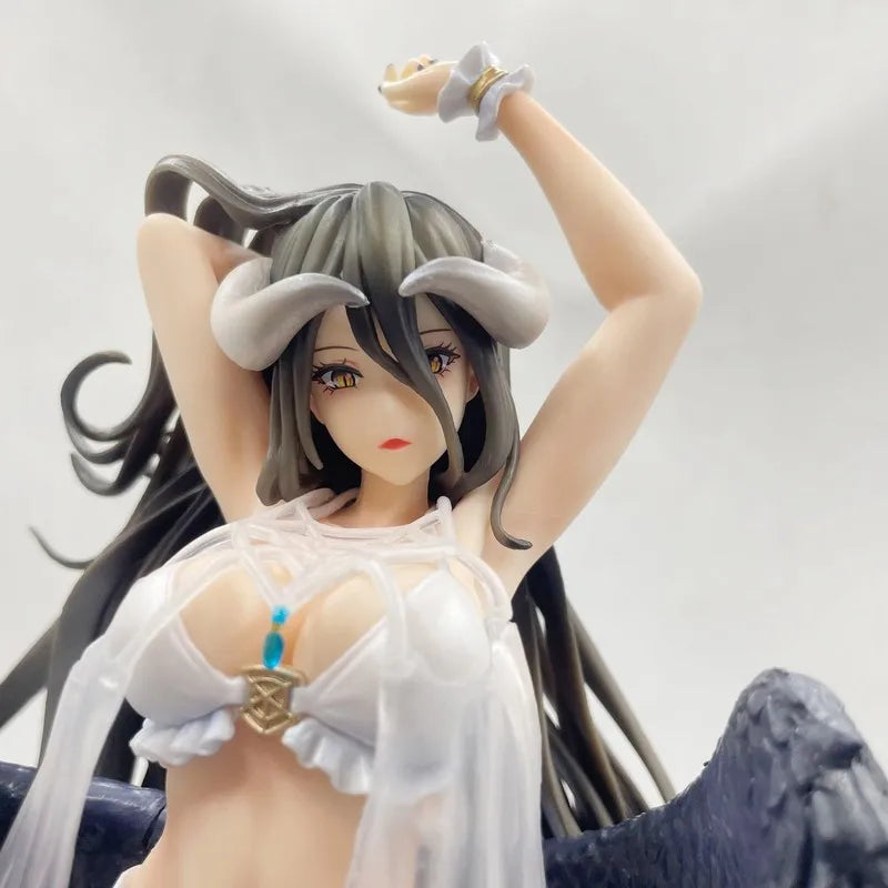 32cm Overlord Albedo In Swimsuit Anime Girl Figure Model Gk Large Statue Boys Collection Desktop Decoration Ornament Toys Gifts