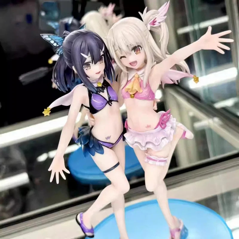 In-Stock 20CM Replica Fate/Kaleid Liner Prisma Illya Miyu Edelfelt Swimsuit Collection Figurine Toy Cute Desktop Decoration Gift