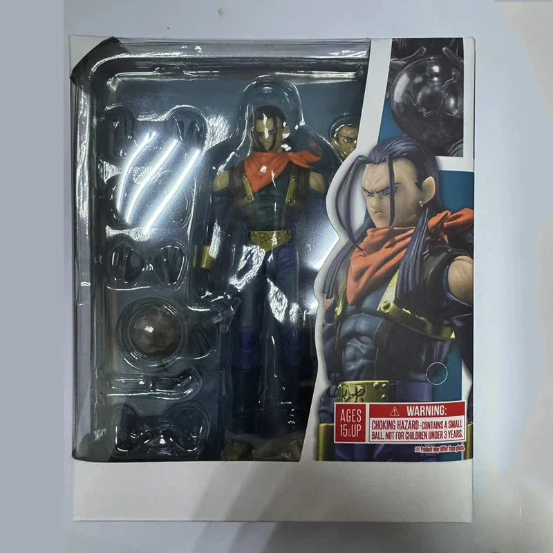 SHF Dragon Ball GT Super Android 17 Action Figures 16cm Anime Model Statue Collection Decoration Toys Ornaments Doll Gift