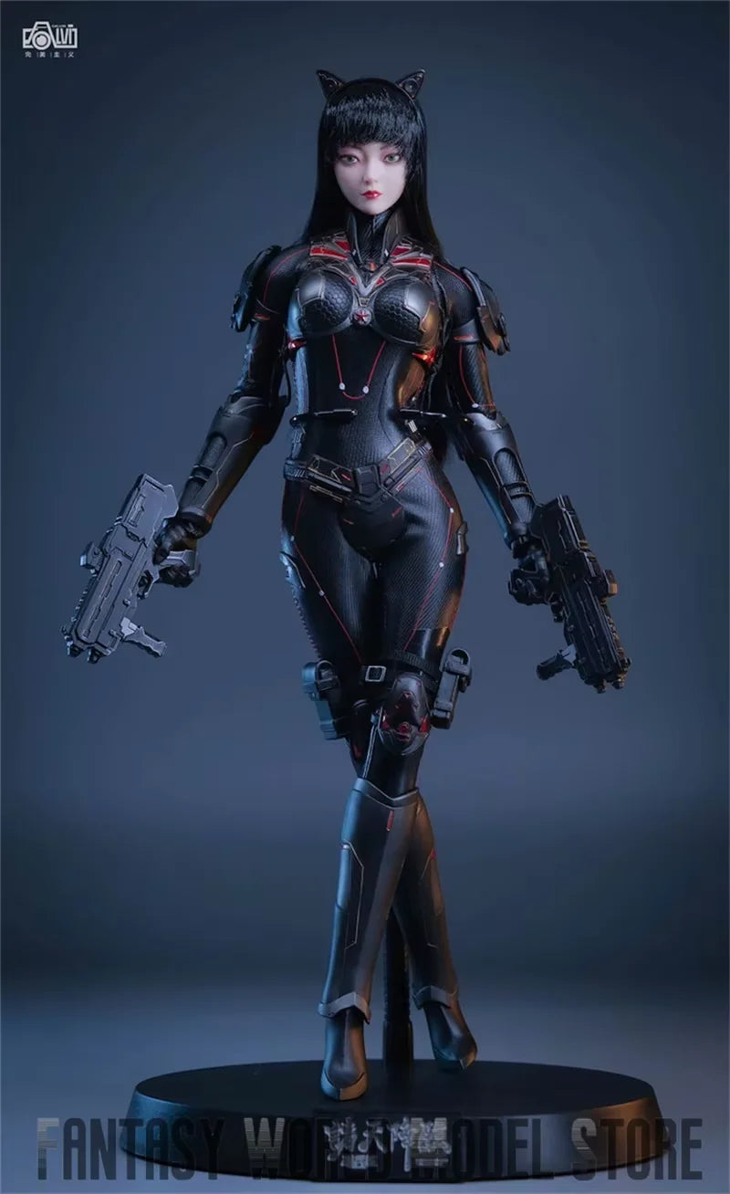 In Stock CS-007 1/6 Armor Edition Fox Girl Mobile Simulation Fox Tail 12'' Full Set Collectible Female Action Figure Model Toys