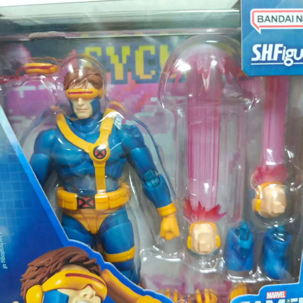 BANDAI Scott Summers Anime Action Figures Super Hero Model Figurine Original Figuarts Decoration Collection Toys