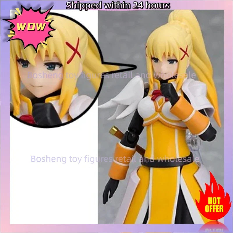 Original Reissue Figma 450 Darkness KonoSuba Kono Subarashii Sekai Ni Syukufuku Wo 3 Legend of Crimson In Stock Anime Action Toy