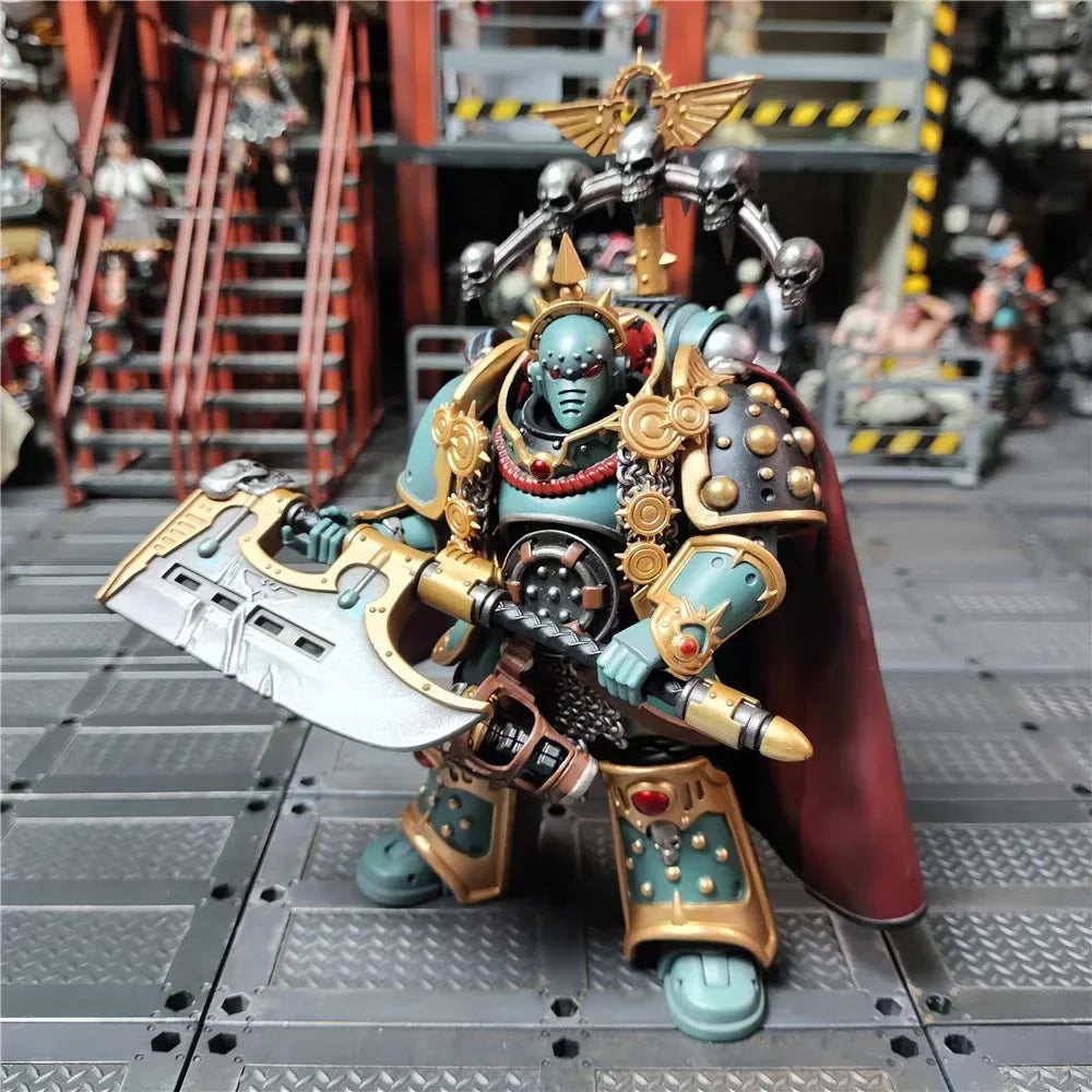 【In Stock】JOYTOY Warhammer 40K Sons of Horus Archon Equipped with Energy Ax Toy 1/18 Action