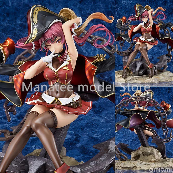Max Factory Original Hololive Houshou Marine 1/7 PVC Action Figure Anime Model Toys Collection Doll Gift