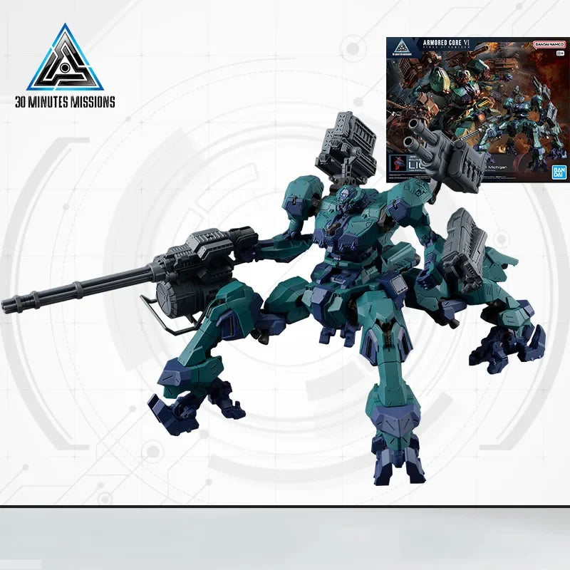 Bandai Genuine 30MM ARMORED CORE VI NIGHTFALL STEEL HAZE BD-011 MELANDER Liger Tail CC-2000 ORBITER Anime Figure Assembly Model