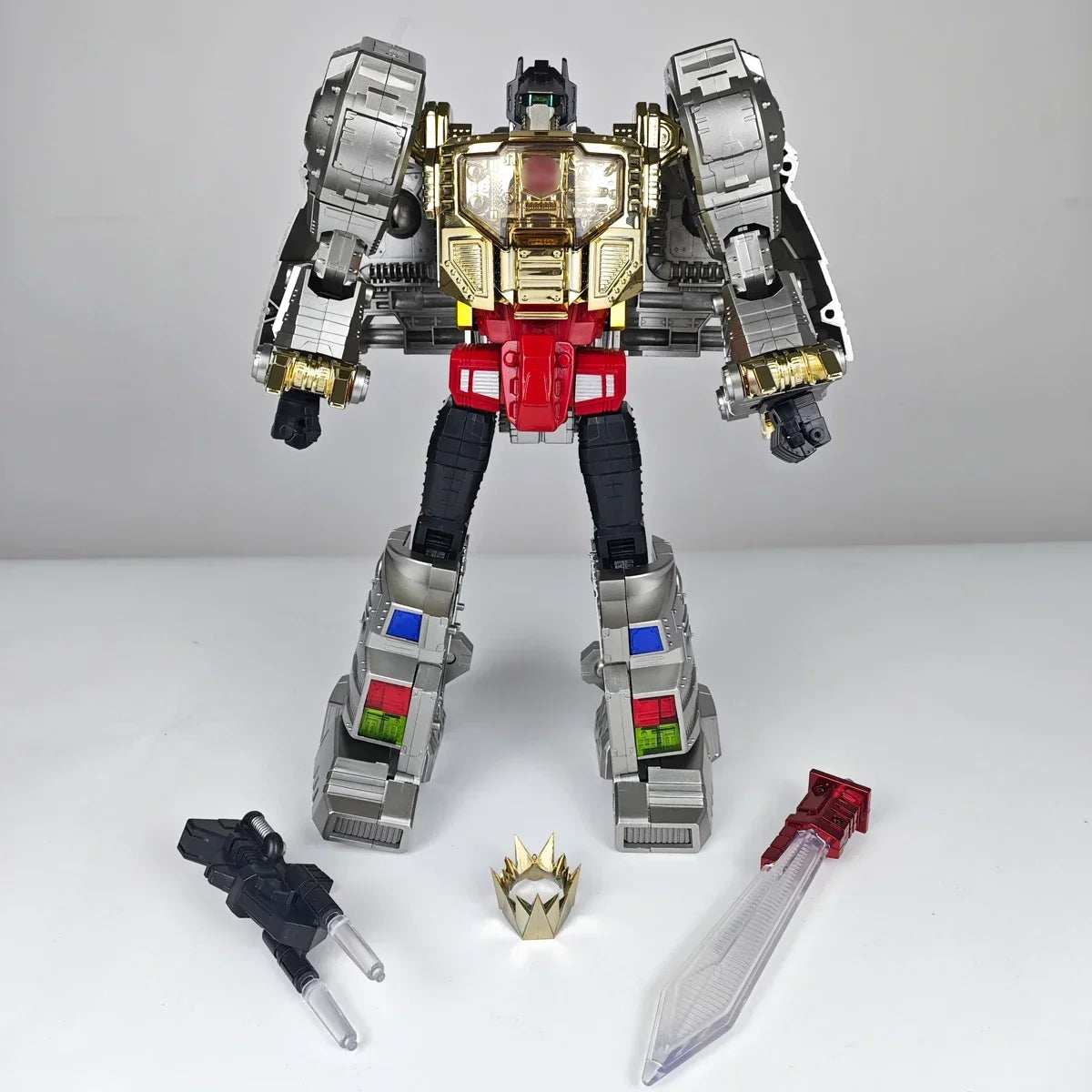 Grimlock Mp-08 Transformation Toy Mp08  Metal Color Enlarged Ko Version 29CM Action Figure Collection Desk Toys