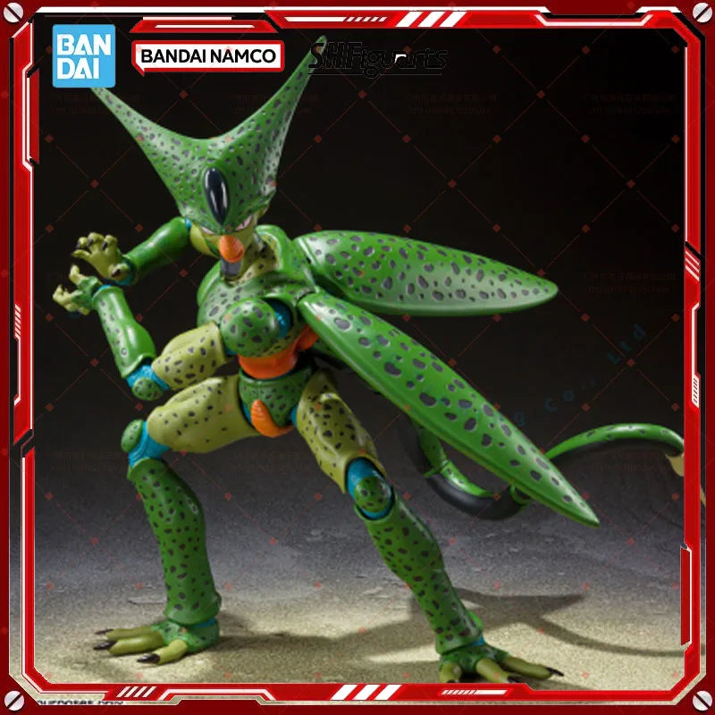 Dragon Ball Z SHF Cell First Form Anime Action Figure Genuine Model Kit Collection Finished Toys for Wholesale